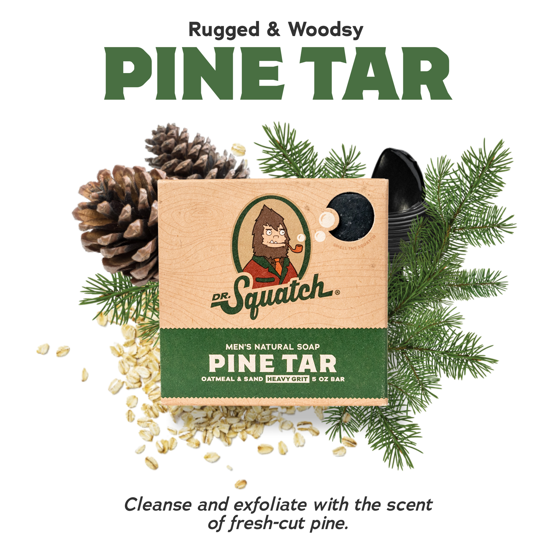 4-Pack Pine Tar Natural Bar Soap U8