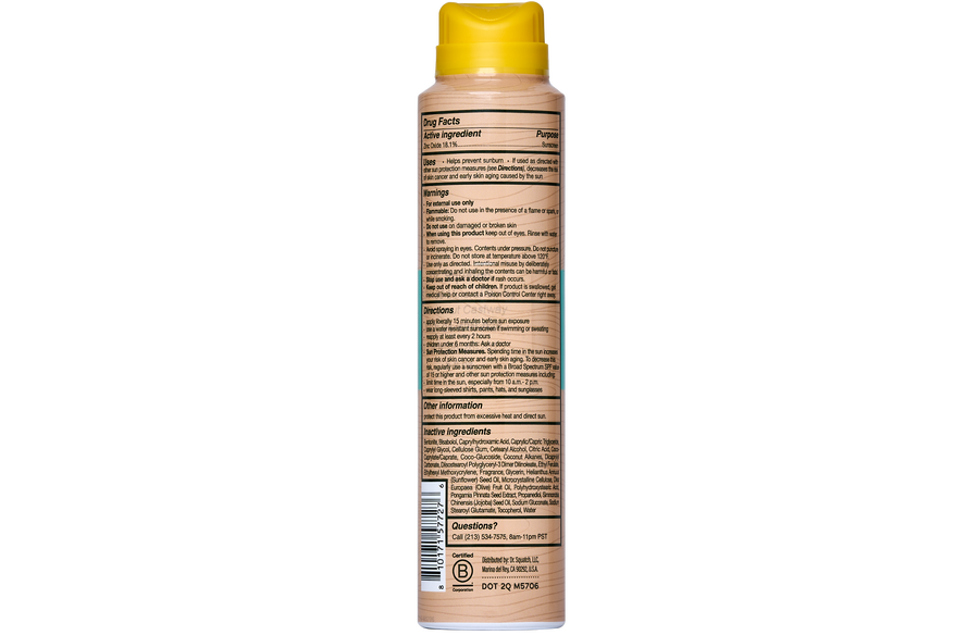 Spray Sunscreen | SPF 30 UVA/UVB Protection | Non-Greasy Mineral Sunscreen for Men H11