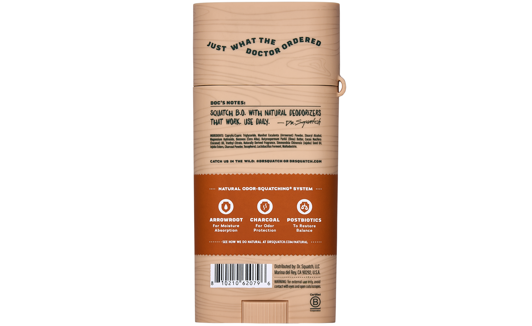 Wood Barrel Bourbon Deo Flask L16