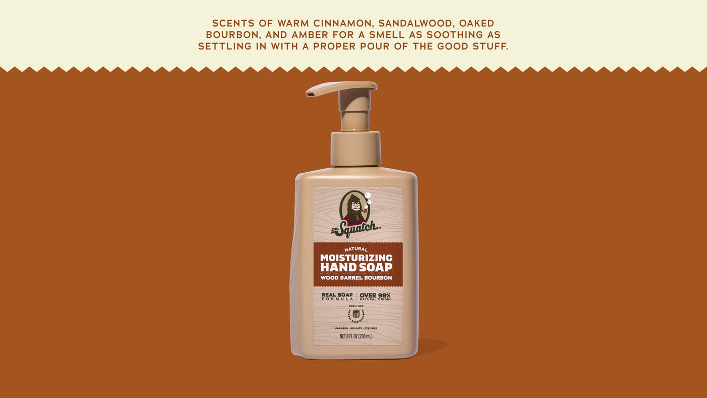 Wood Barrel Bourbon Hand Soap S6