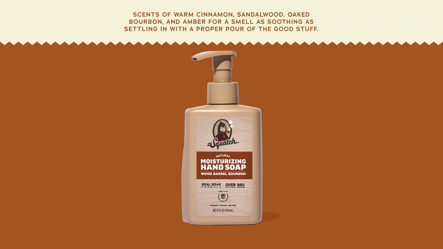 Wood Barrel Bourbon Hand Soap S6