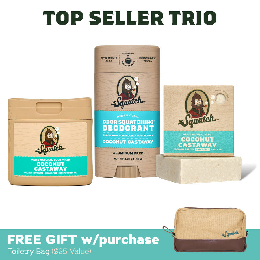 Soap, Deo, Body Wash + GWP Bag - Coconut Castaway F16
