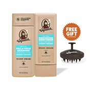 Hair Care Kit + Free Scalp Scrubber | Full & Thick Shampoo | Moisturizing Conditioner | Natural Products for Men X4