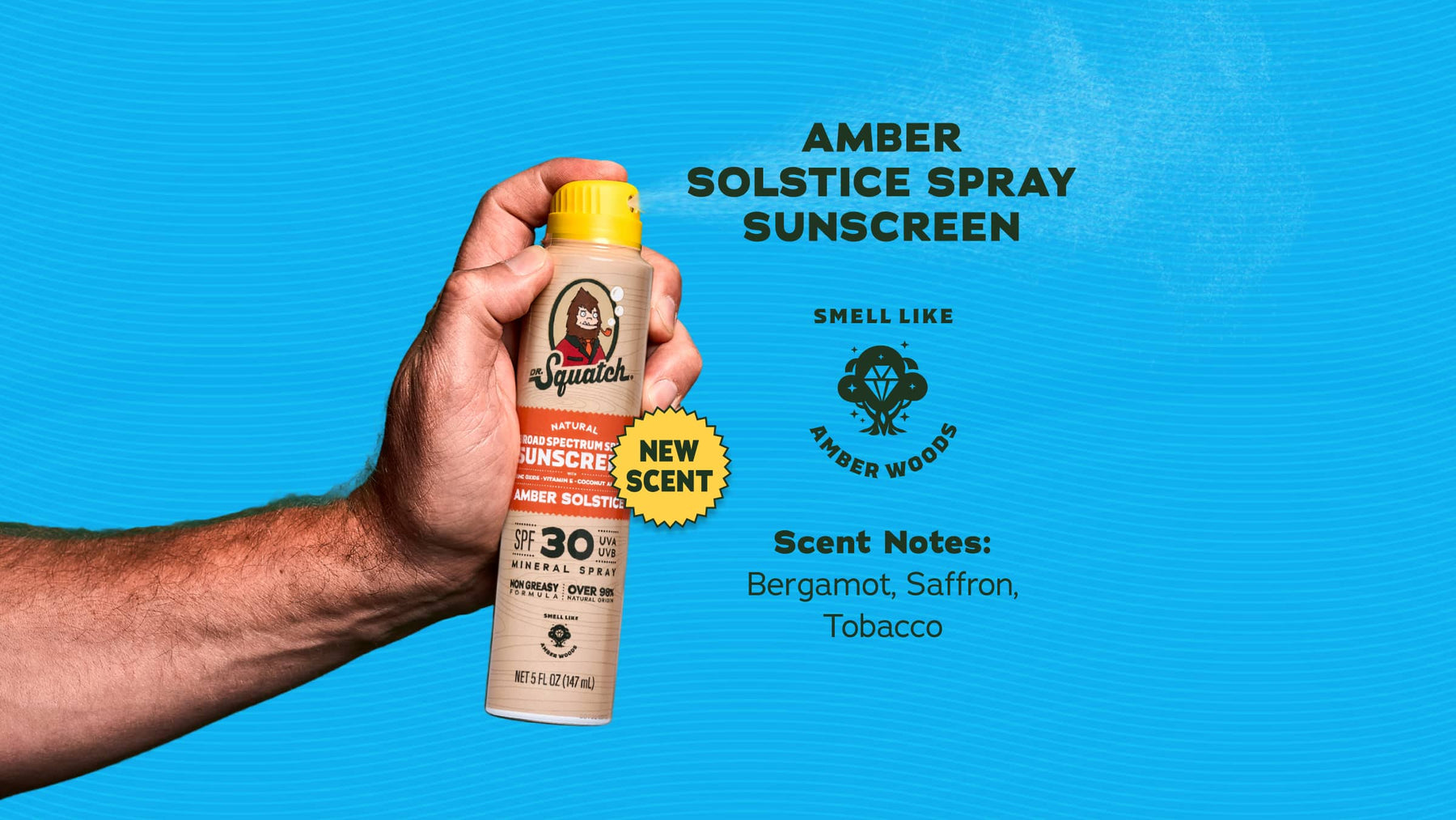 Spray Sunscreen | SPF 30 UVA/UVB Protection | Non-Greasy Mineral Sunscreen for Men H11