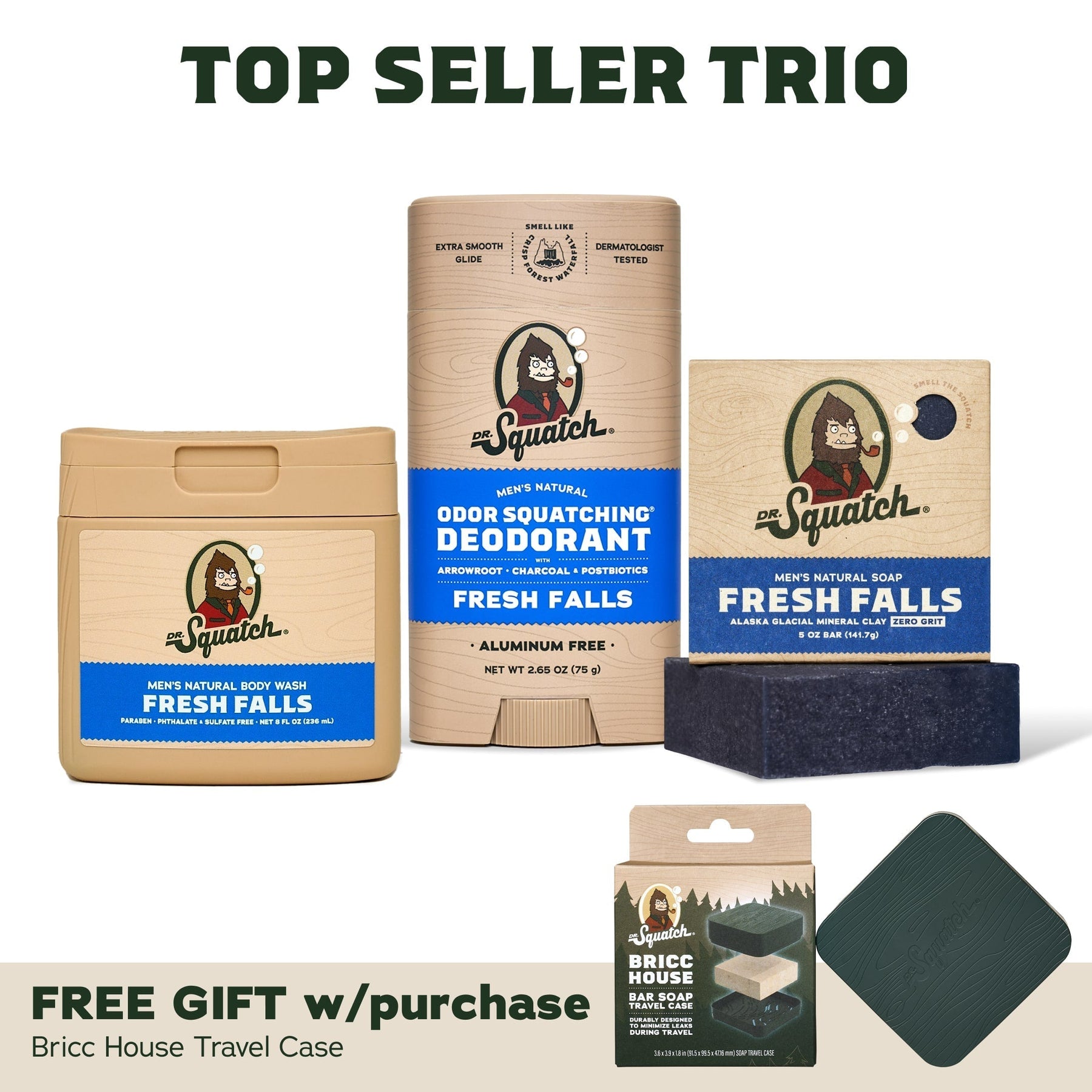 Soap, Deo, Body Wash + Travel Case P3