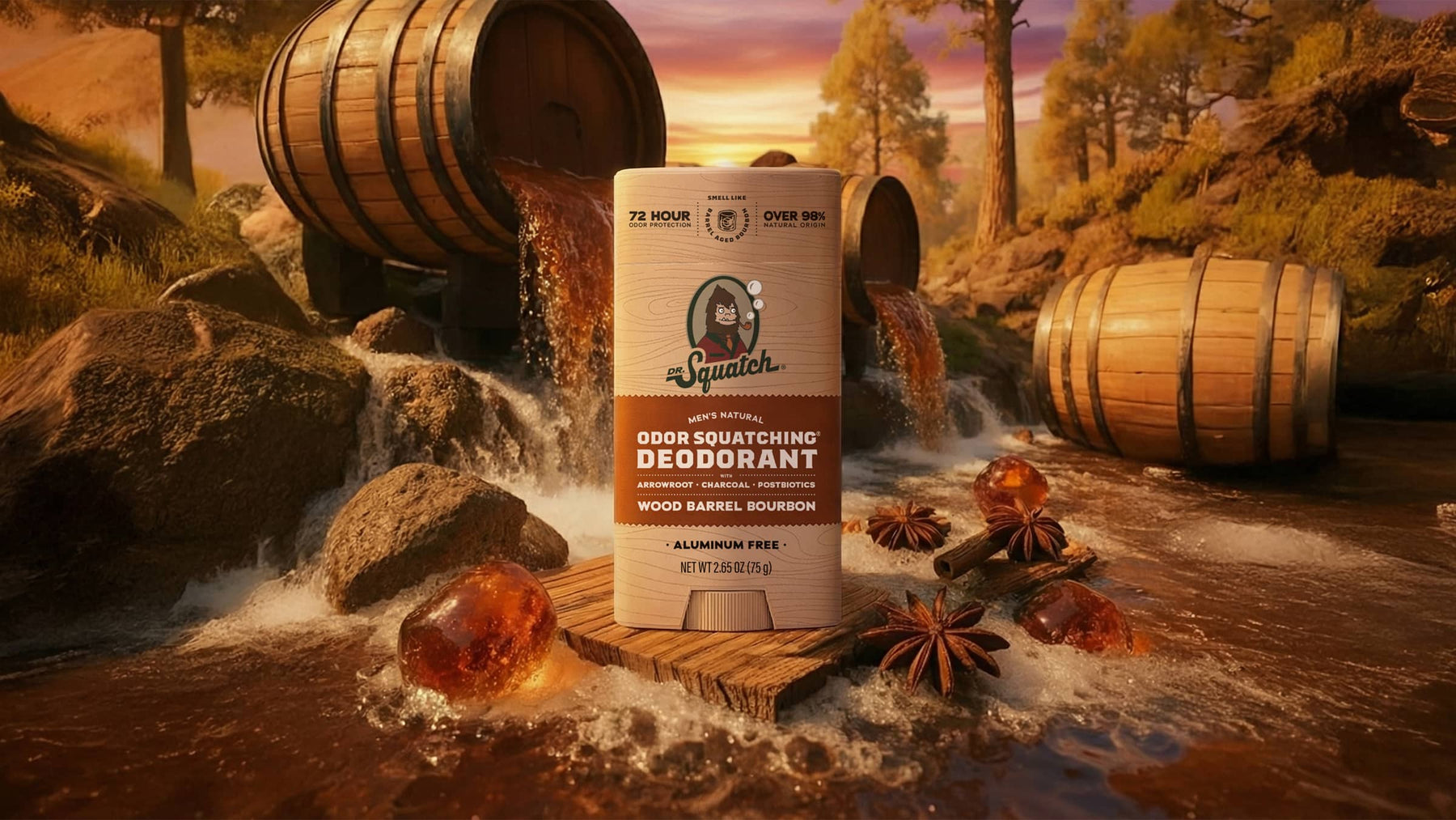 Wood Barrel Bourbon Deodorant L15