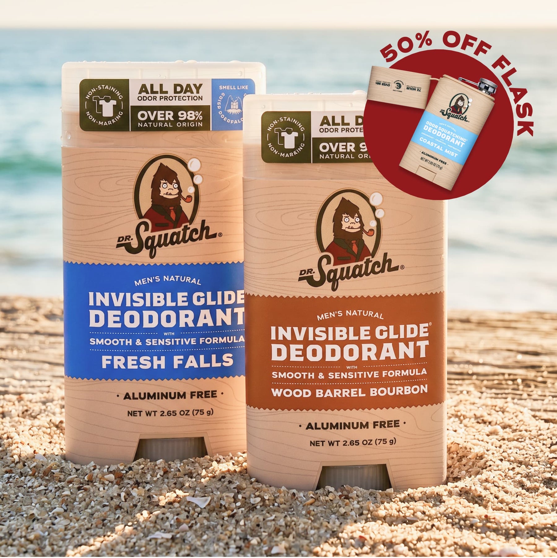 2-Pack Glide + Deo Flask P2