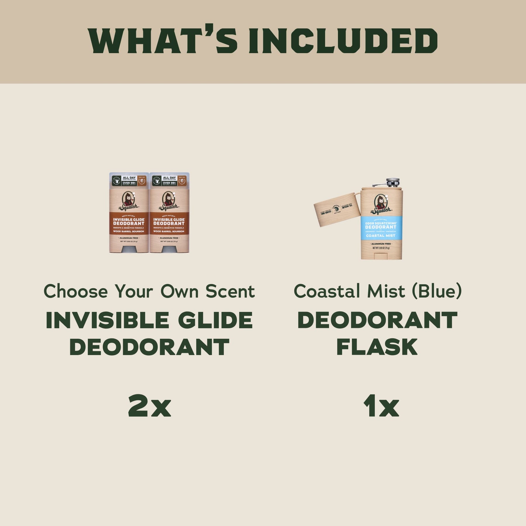 2-Pack Glide + Deo Flask P2