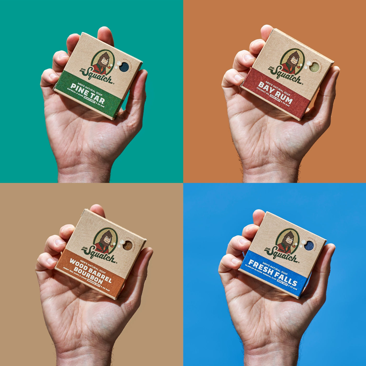 Woodsy 4-Pack Natural Bar Soap M14
