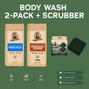 Body Wash 2-Pack + Scrubber L0