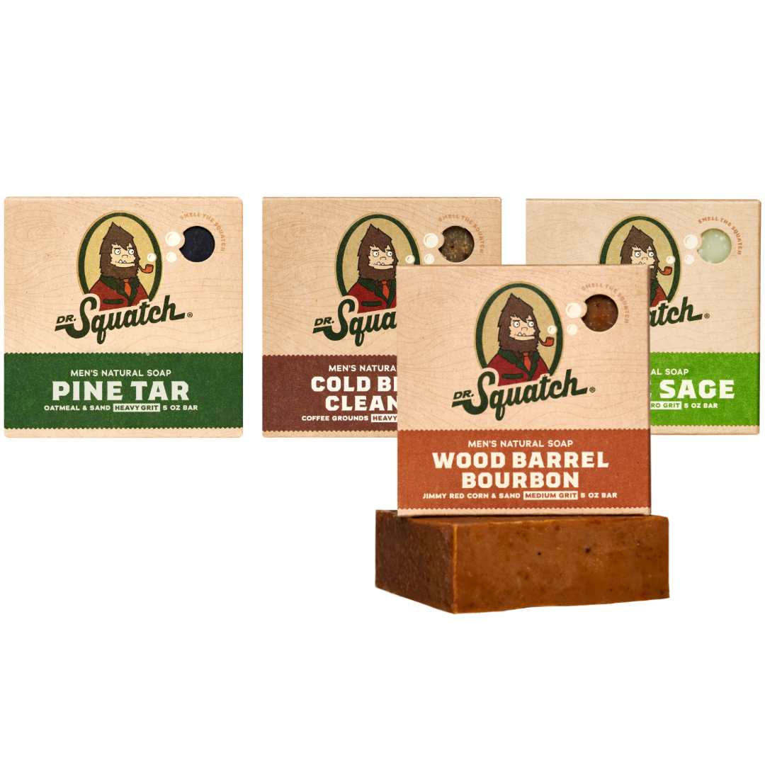 Woodsy 4-Pack Natural Bar Soap M14