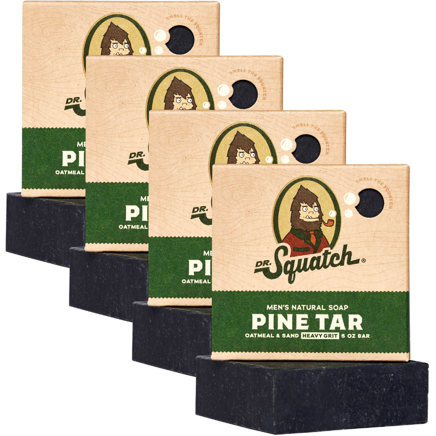 4-Pack Pine Tar Natural Bar Soap U8