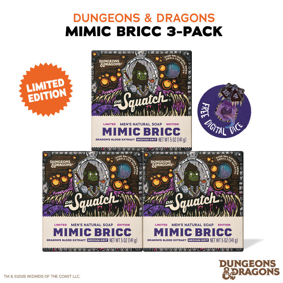 Dungeons & Dragons Mimic Bricc 3-Pack - Exclusive Limited Edition Bar Soap G8