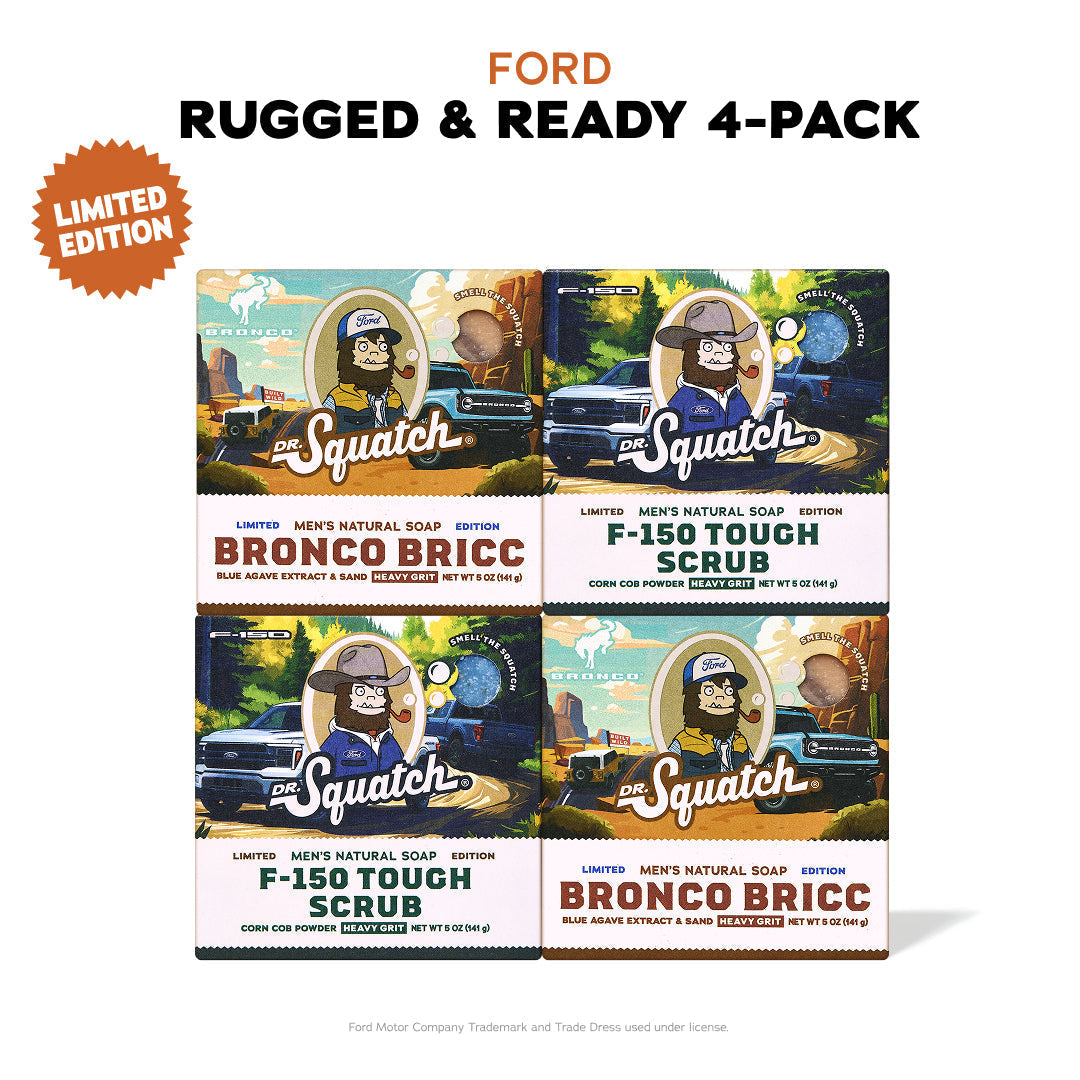 Ford Rugged & Ready 4-Pack - Exclusive Limited Edition Bar Soap L4