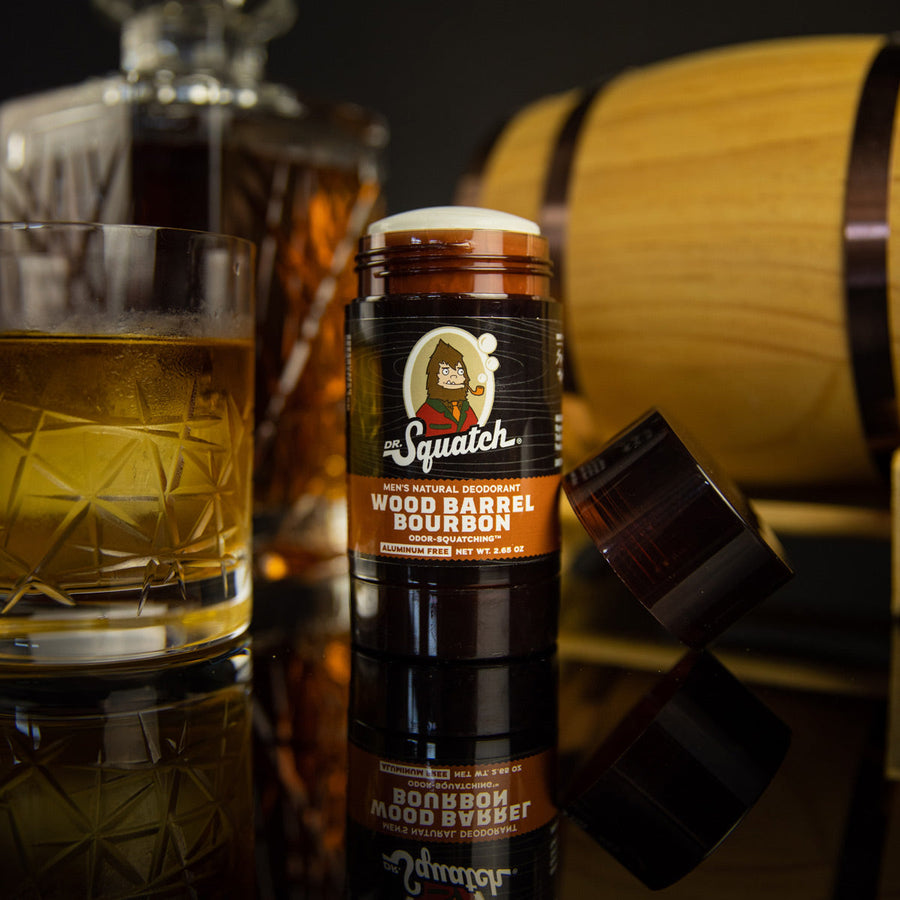 Essentials: Wood Barrel Bourbon Deodorant Q5