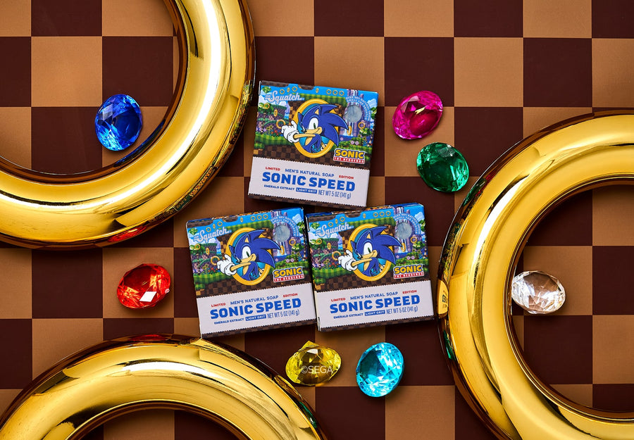Sonic Speed Super Pack - Exclusive Limited Edition Bar Soap and Deodorant Bundle B7